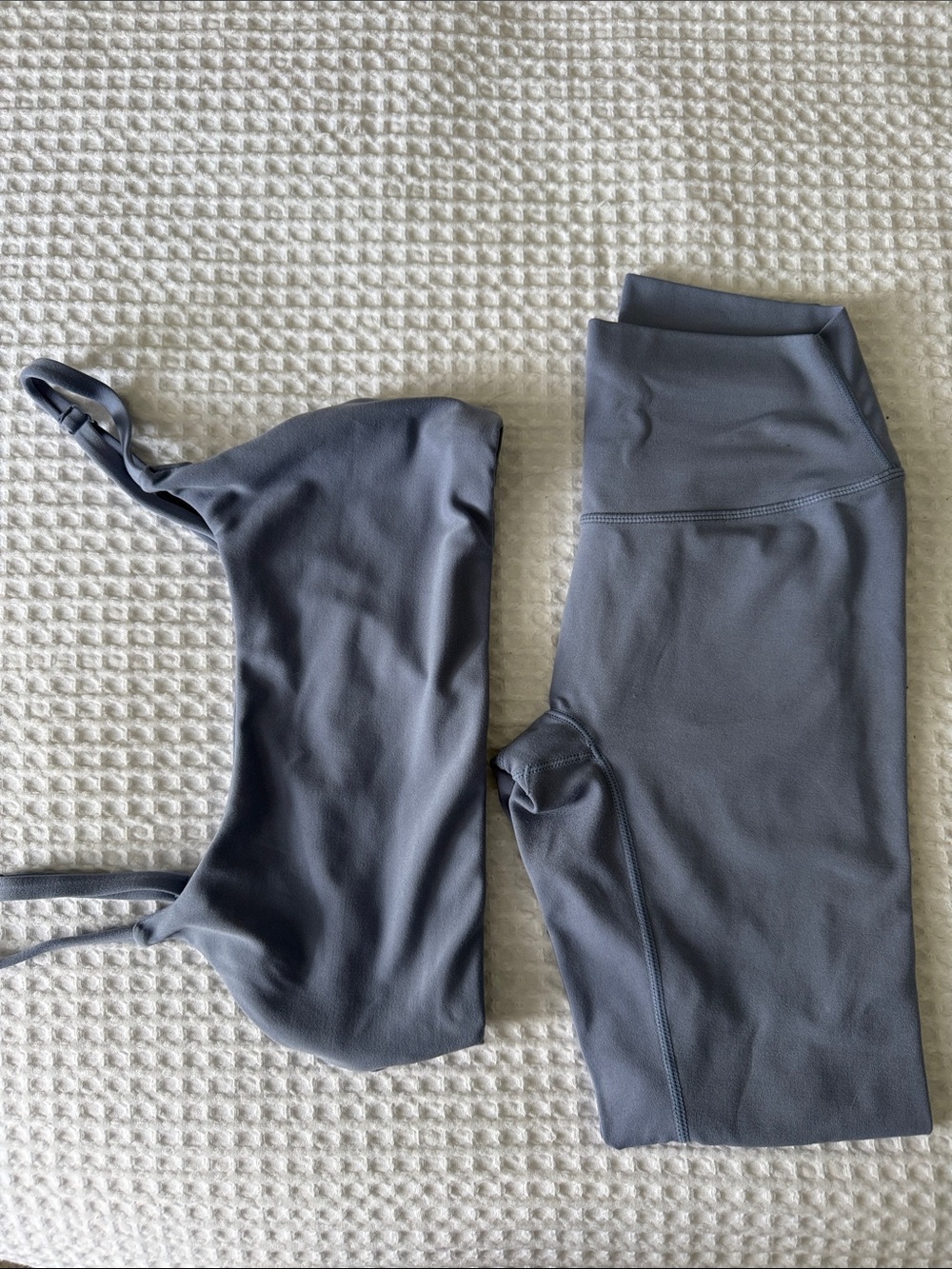 Paragon Fitwear bluish Gray Sports Bralette & Leggings Set